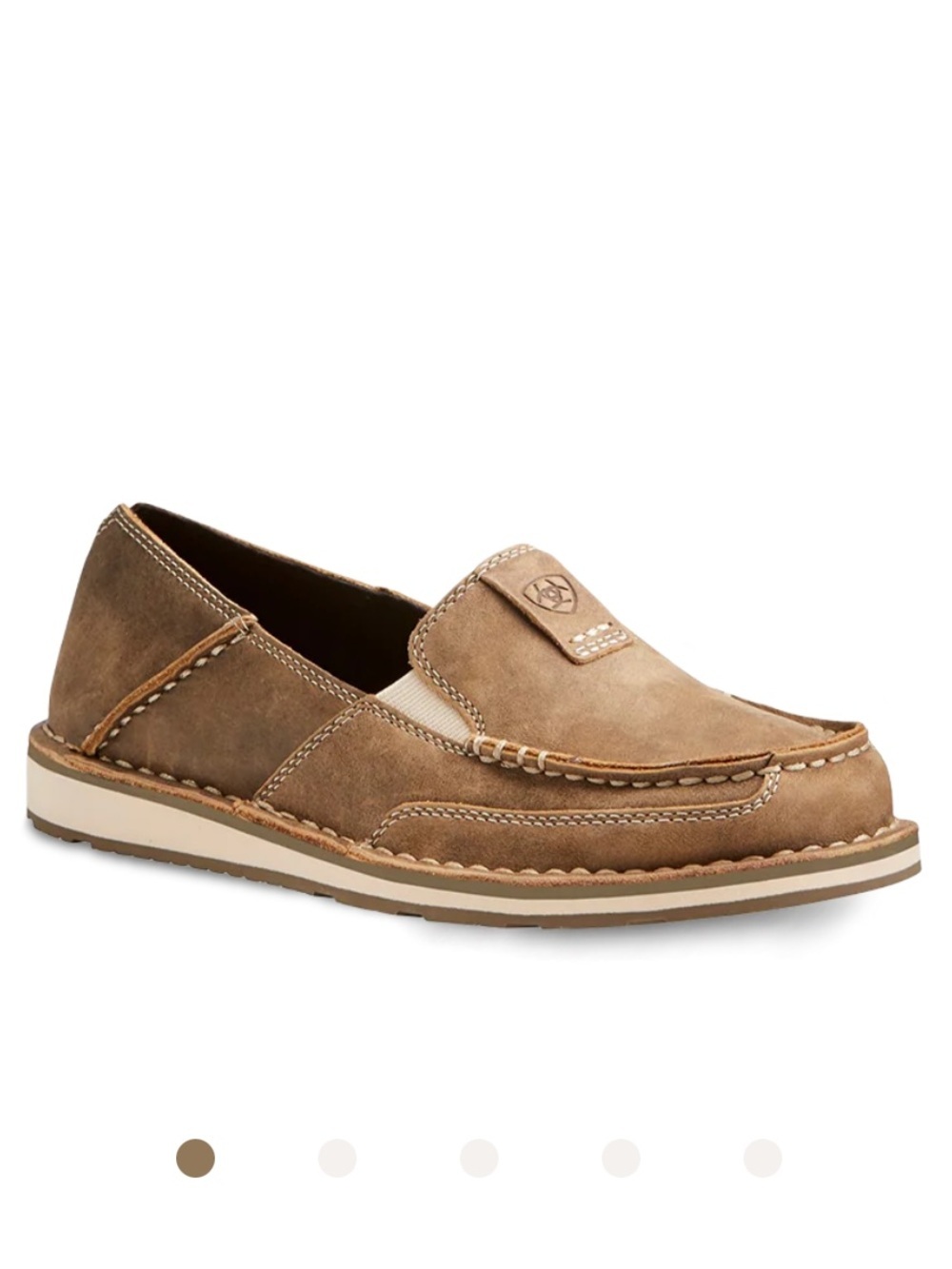Ariat Ladies Cruiser Brown Bomber Casual Slip-on Shoes size 10.5